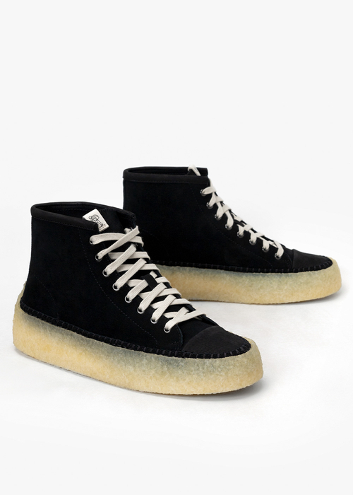 Sneakersy męskie czarne CLARKS CARAVAN MID 