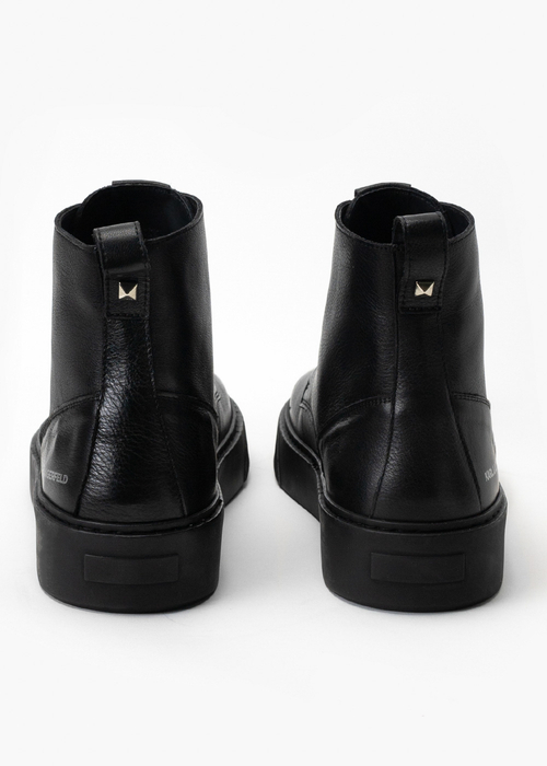 Sneakersy męskie czarne KARL LAGERFELD FLINT Mid Lace Boot 