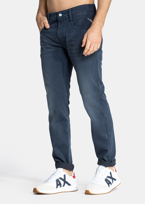 Spodnie męskie Replay Slim Fit Artic Blue Anbass Jeans (M914Y.000.513 982.007)